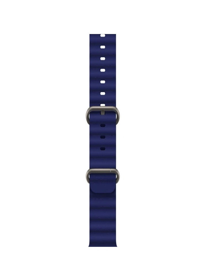 Generic - Ocean Band Compatible With Apple Watch 49mm 45mm 44mm 42mm 41mm 40mm 38mm For Women Men Breathable Waterproof Soft Silicone Sport Strap - Image 1