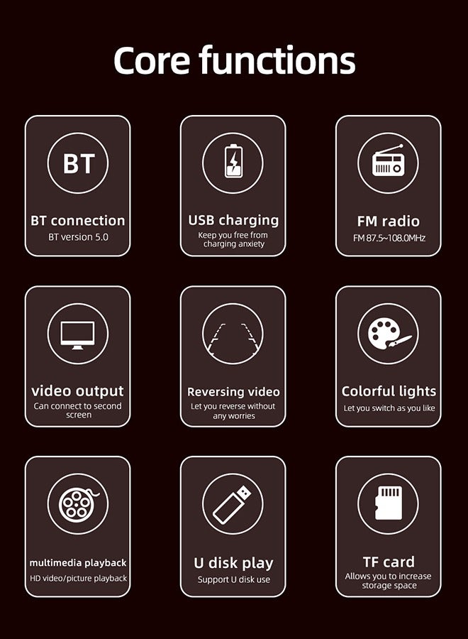 XUTIANZE 4.1 inch HD Car MP5 Bluetooth Hands-free Car MP5 Player Plug-in Radio Backup Camera - Image 3