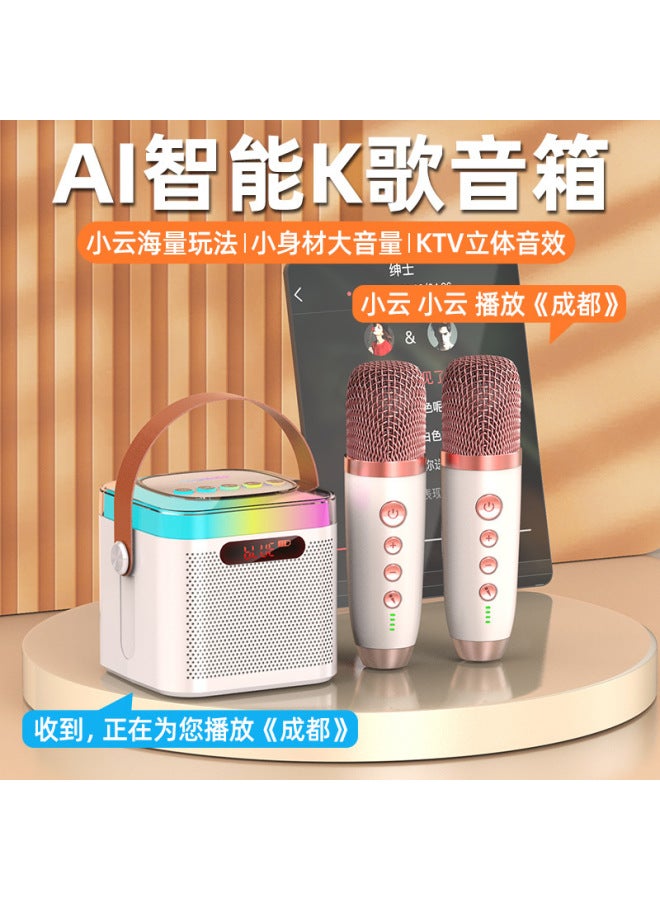 Microphone Audio Integrated Home Suit Portable Microphone Speaker Wireless Bluetooth Universal Karaoke Children's Family Ktv - Image 2
