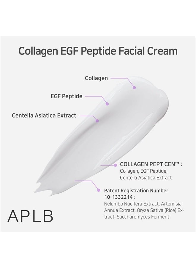 APLB Collagen EGF Peptide Facial Cream | COLLAGEN PEPT CEN™ 29.4% 1.86 FL.OZ/Korean Skincare, Elasticity care, Deep hydration, Revitalize for gentle and improve skin texture - Image 4