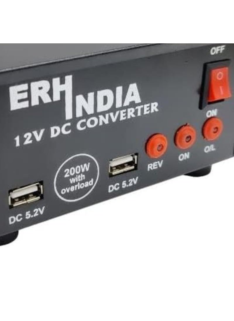 Erh India 200 watt Solar Converter 12v with 2 ac Ports  - Image 4