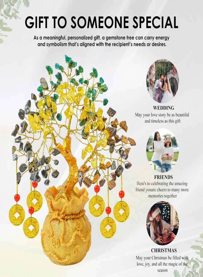 ZAICUS Money Magnet Crystal Tree with 6 Feng Shui Coins - Wealth & Prosperity Tree - Decorative Showpiece for Home, Office & Gifting - Image 4