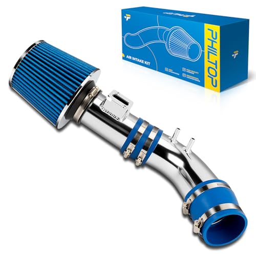 PHILTOP أنبوب سحب هواء بارد PHILTOP باللون الأزرق متوافق مع هوندا أكورد 2004-2007 2.4L، أزرق - Image 1