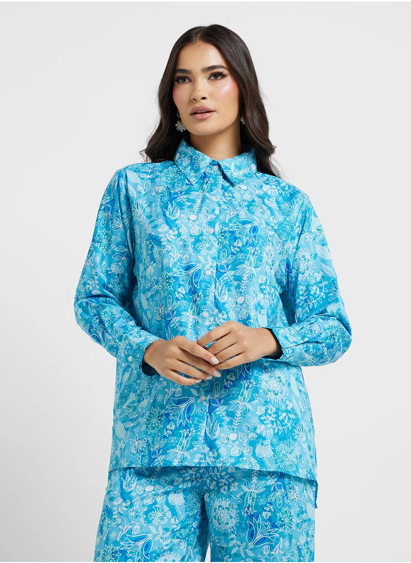 ELLA Printed Top & Pant Set