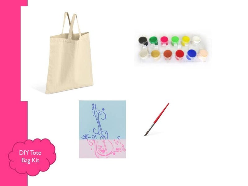 BADORN BADORN DIY Tote Bag Painting kit Easy Paint by Stencils07  - Image 1