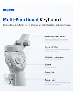 Generic Gimbal Stabilizer for Smartphones, 3-axis Phone Gimbal for Android & iPhone, Phone Stabilizer for Video Recording with Face/Object Tracking  - Image 5