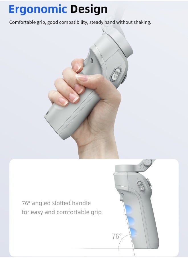 Generic - Gimbal Stabilizer for Smartphones, 3-axis Phone Gimbal for Android & iPhone, Phone Stabilizer for Video Recording with Face/Object Tracking - Image 1