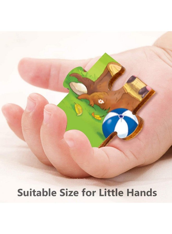 Webby Kids 4 in 1 The Three Little Pigs Wooden Puzzle Toy, 36 Pcs - Image 4