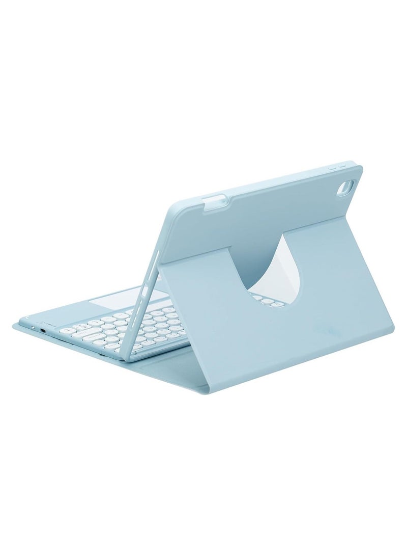 Keyboard case for iPad (A16) 11th generation 11-inch 2025 (A3355, A3356), swivel stand case with pen holder Removable keyboard with magnetic cover - Image 3