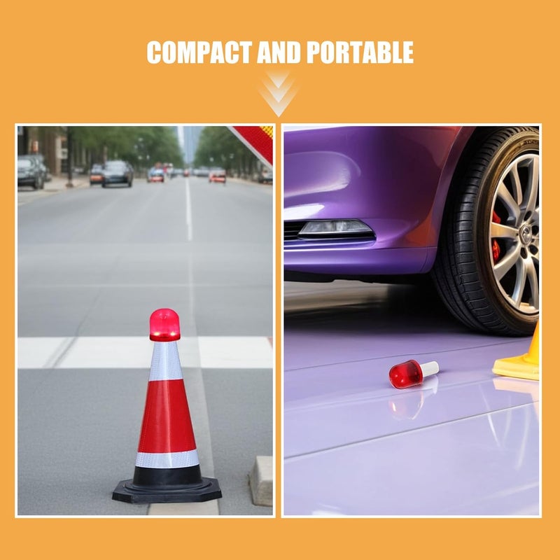 6pcs Pickup Truck Emergency Lighting - Barricade Bumper Lights Vehicle Emergency Warning Devices Portable Road Sign Signal Lamps for Traffic Safety - Image 3