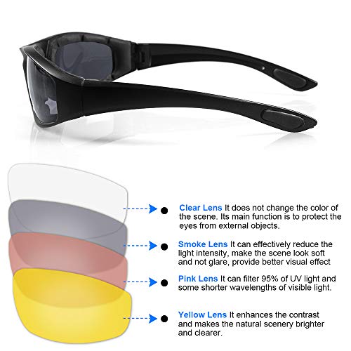 surpassme Motorcycle Ridding Glasses Goggles Protective Eye Wear - Image 5