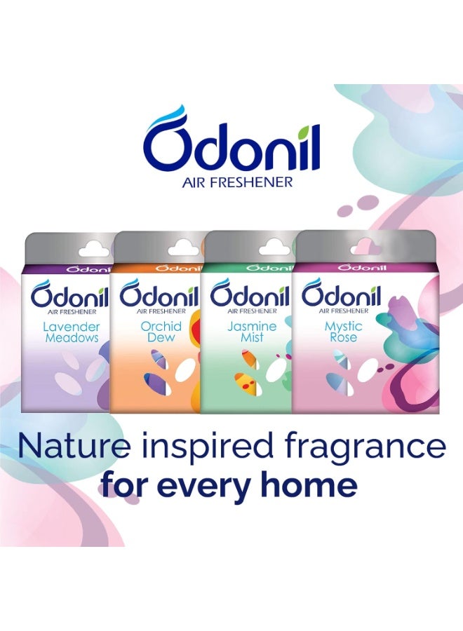 Odonil Bathroom Air Freshener Blocks Mixed Fragrances - 192g (48g*4) | Mixed Fragrances: Jamine, Lavender, Orchid, Rose| Long Lasting Fragrance - Image 4