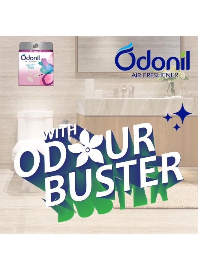 Odonil Bathroom Air Freshener Blocks Mixed Fragrances - 192g (48g*4) | Mixed Fragrances: Jamine, Lavender, Orchid, Rose| Long Lasting Fragrance - Image 3
