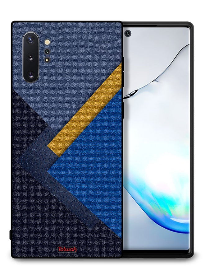 Tolwak Samsung Galaxy Note 10 Plus Protective Case Cover Triangles Leather Shades Pattern - Image 1