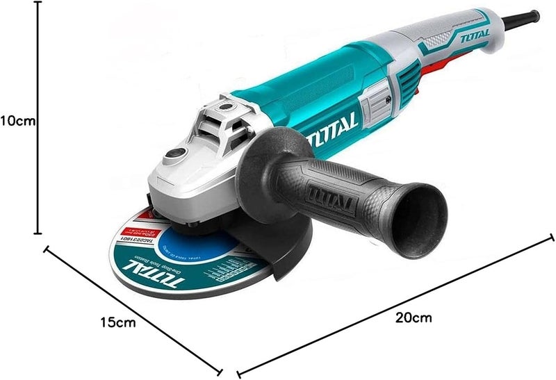 TOTAL Corded Electric Angle Grinder TG12223026 - Image 2