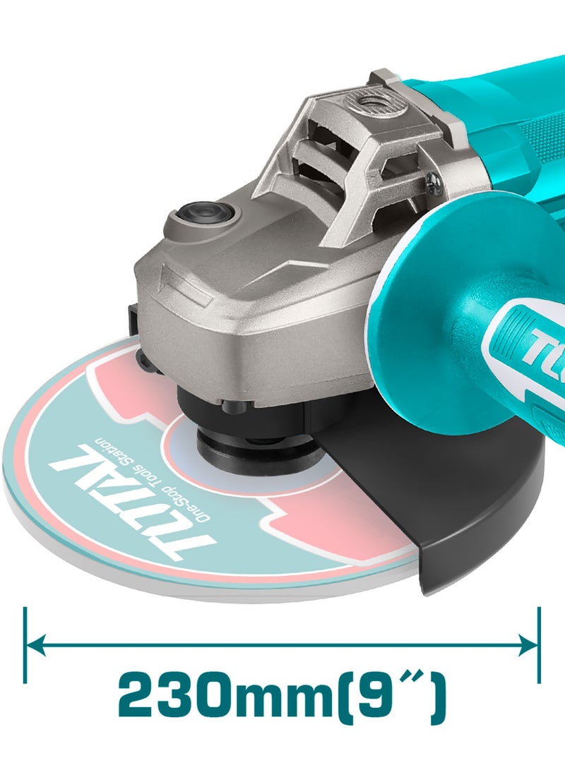 TOTAL Corded Electric Angle Grinder TG12223026 - Image 4