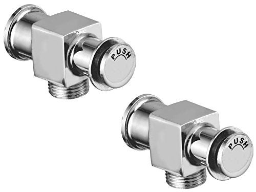 Kamal Brass Medium Urinal Push Cock | Anti Corrosive | Rust Proof | Stunning & Shimmering - Silver (Pack of 2) - Image 4