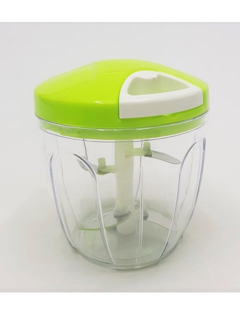 Pull Chopper 5 Blade 900 ml, Manual Food Chopper and Mixer, Easy to Use, Stainless Steel Blades Multicolor