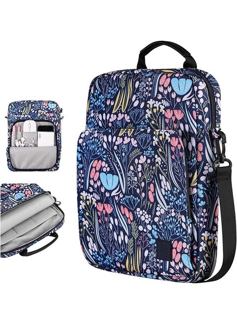 9 11 Inch Tablet Sleeve Shoulder Bag For Ipad 10.2 2021 2019 Ipad Pro 11 2021 2018 Ipad Air 5 4 10.9 Ipad 10Th Gen 10.9 2022 Galaxy Tab A8 10.5 Tablet Protective Handbag Night Blue
