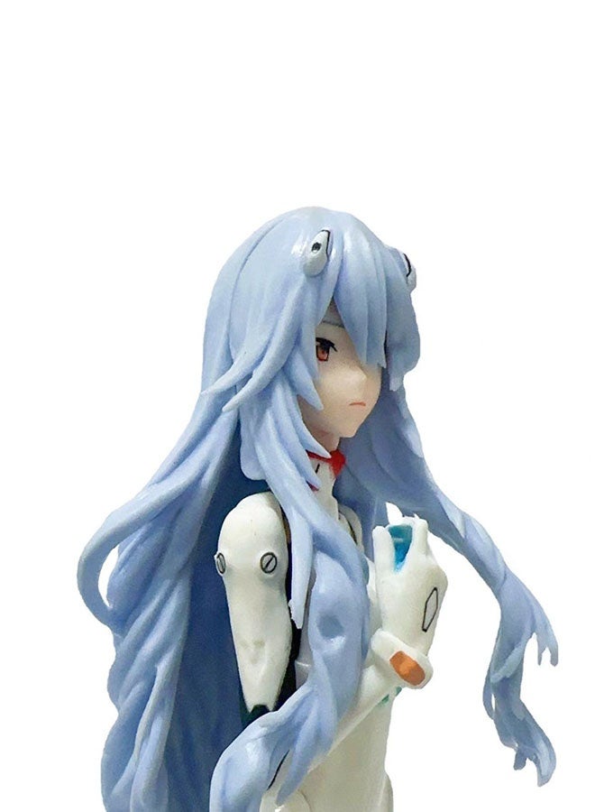 هالامودو إيفانجيليون واقف في مهبل أنيق مع شعر طويل يتدفق، معركة -موقف ريه أيانامي 22 سم هدية الشكل مكتب ديكور - Image 2