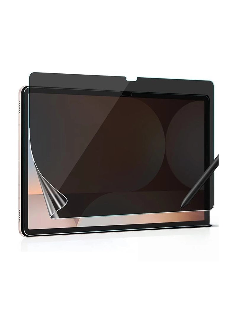 واقي شاشة Samsung Tab S11 Ultra للخصوصية 14.6 بوصة 360 درجة فيلم خصوصية رباعي الجوانب واقي شاشة مضاد للوهج وبصمات الأصابع - Image 1