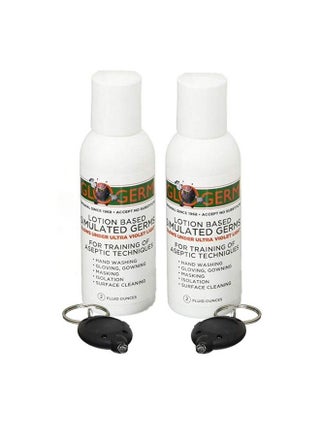 Mini Gel Kit 2 Pack (Two 2 Oz Bottles Two Uv Light Keychains) Gel Lotion Based Simulated Germs Helps Promote Better Hand Washing Habits Training For Aseptic Techniques Double Pack - pzsku/Z3EC7E55331A0DDA77CDBZ/45/_/1683270099/0deab888-86e2-4e37-931c-c9af854cf518