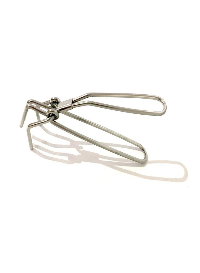 GD Kitchen Pakkad Stainless Steel Tong Food Serving Tongs Pakkad Stainless Steel Wire Tong Pakkad Tong Wire Tong Kitchen Tong Food Serving Tong Size 7 Inch - Image 1