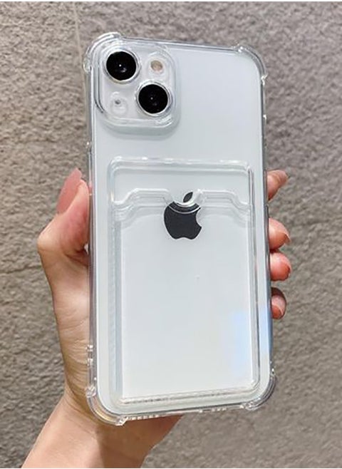 Iphone 14+ Plus (6.7 Inch) Wallet Cover Transperent Case