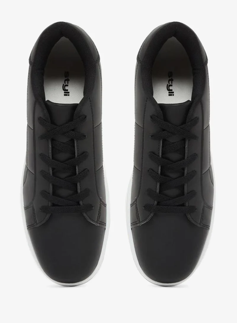 Styli  Platform Sole Lightweight Lace Up Sneakers for Men | Best Price UAE