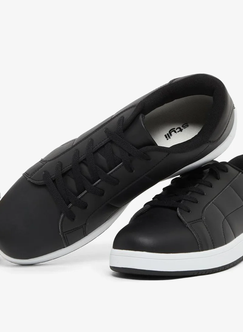 Styli  Platform Sole Lightweight Lace Up Sneakers for Men | Best Price UAE