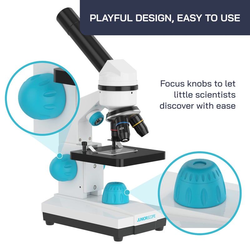 Omano Juniorscope Microscope for Kids – Microscope Kit for Kids 8+ for Science Microscope Experiments – Kids Microscope Kit That Encourage STEM Exploration – Beginner Microscope for Kids 8 and Up. - Image 3