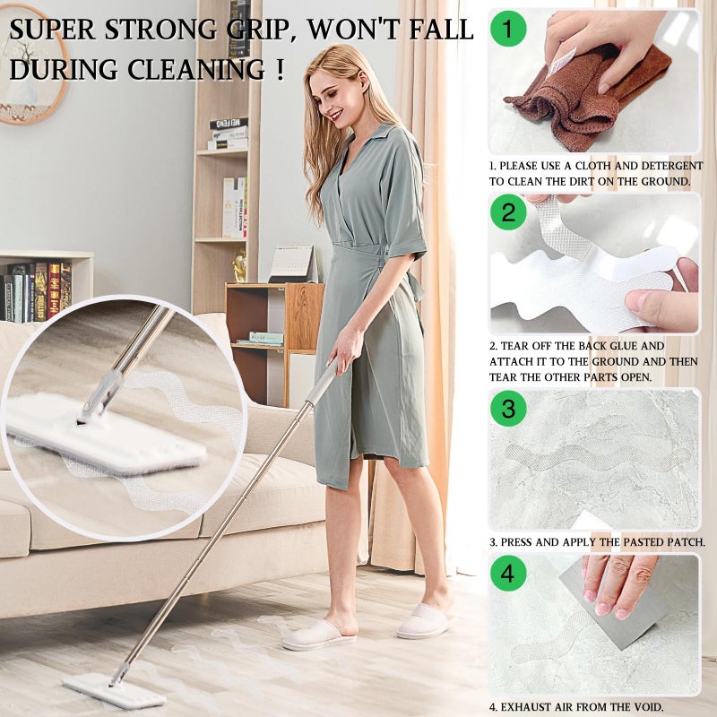 LUFFLOK 24 Pcs Bath Stickers Non Slip Bath Stickers Transparent - Image 3