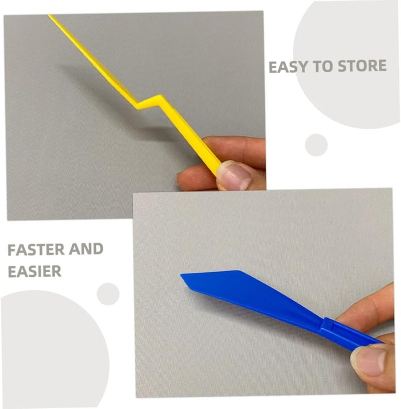 2pcs Long Handle Car Tint Tools Vinyl Wrap Squeegee Scraper for Window Film Application - Image 4
