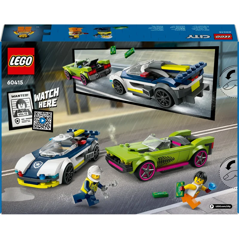 LEGO City Police Car and Muscle Car Chase Set 60415 (213) Pieces