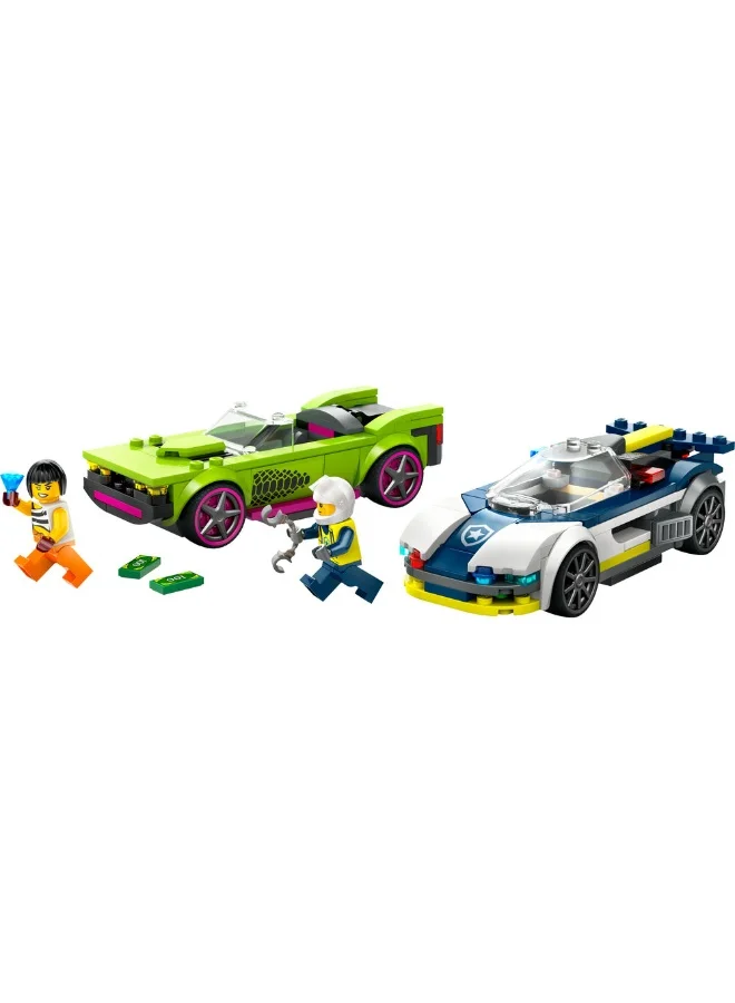 LEGO City Police Car and Muscle Car Chase Set 60415 (213) Pieces
