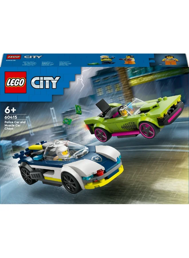 LEGO City Police Car and Muscle Car Chase Set 60415 (213) Pieces