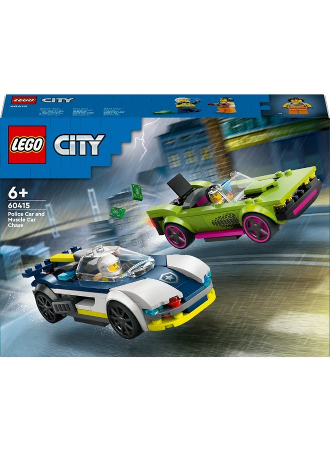 LEGO City Police Car and Muscle Car Chase Set 60415 (213) Pieces  - Image 2