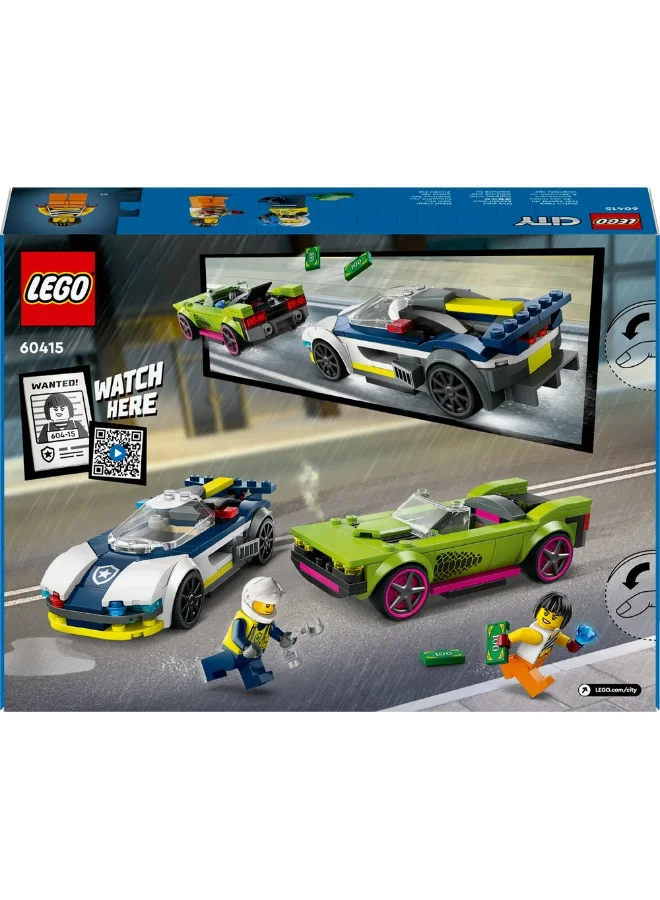 LEGO City Police Car and Muscle Car Chase Set 60415 (213) Pieces