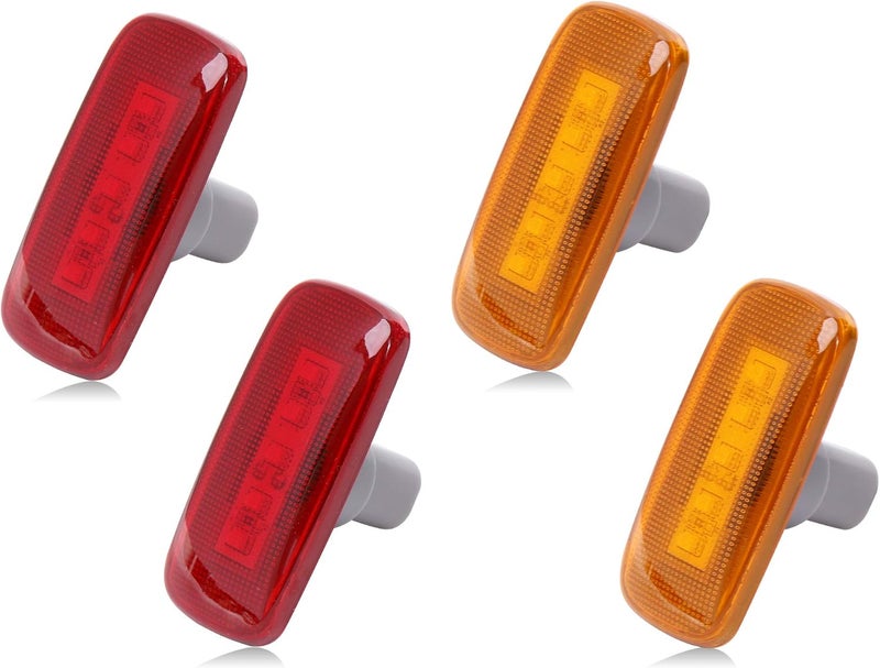 BASIKER Side Marker Lights for 2010-2018 Dodge Ram 2500 3500 Dually - 5LED x4 Replacement - Image 1