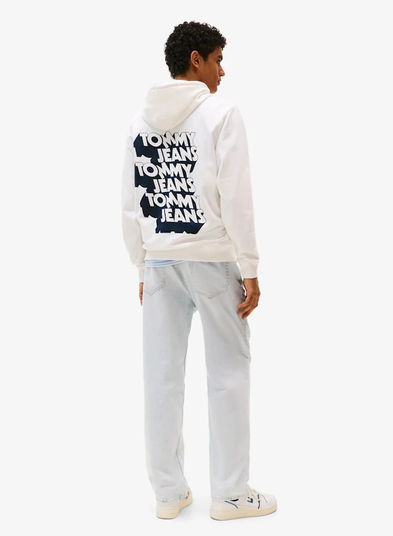 TOMMY JEANS Logo Regular Pullover Hoodie
