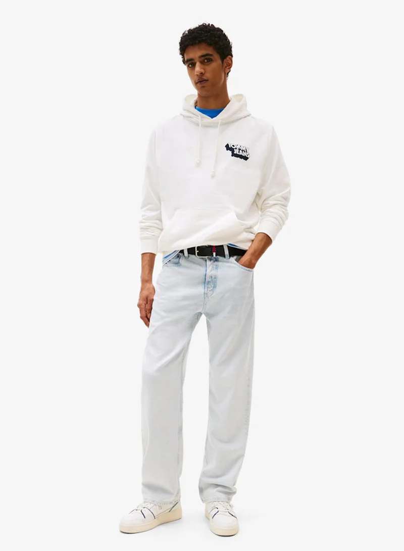 تومي جينز هودي كلاسيكي مزين بالشعار