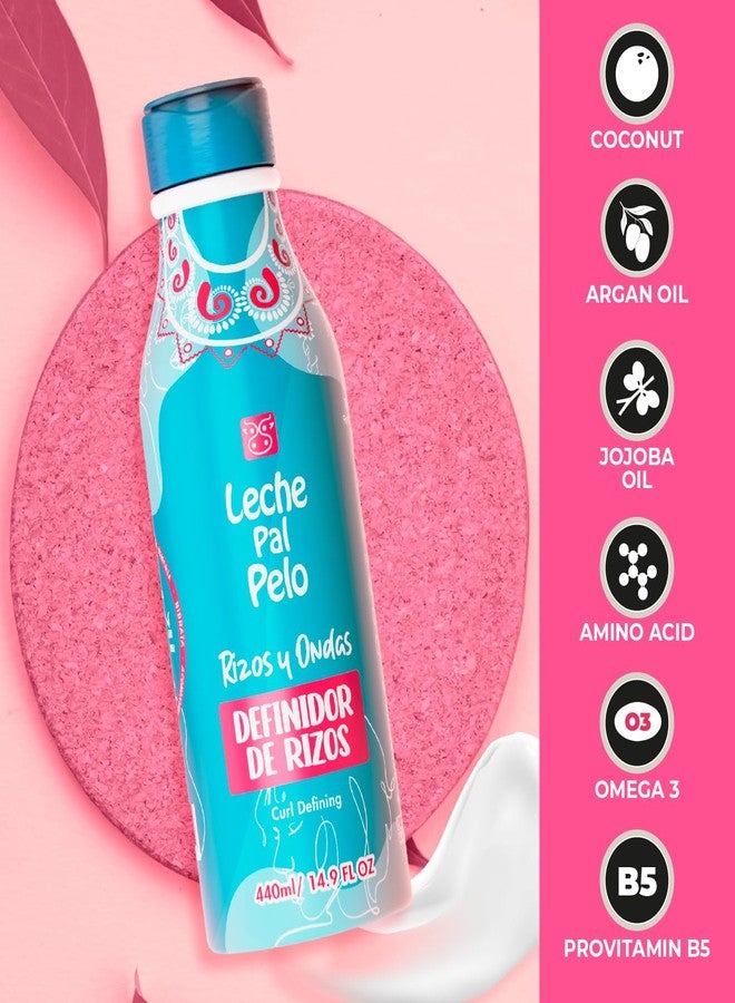 Leche Pal Pelo Curl Defining Definidor de rizos, Jojoba Oil & Aloe Vera, Healthy & Shiny Curls, Reduce Frizz & Flyaways, 14.9 oz. - Image 2