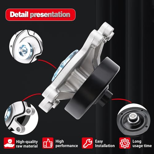 YBDDZH Water Pump Thermostat Kit Compatible with Aspen & Dodge Dakota Durango Nitro RAM 1500 Pickup & Commander Grand Cherokee Liberty & Raider RAM 1500 Dakota 3.7L 4.7L Engine OE AW7163 1204350 68045797AA - Image 5