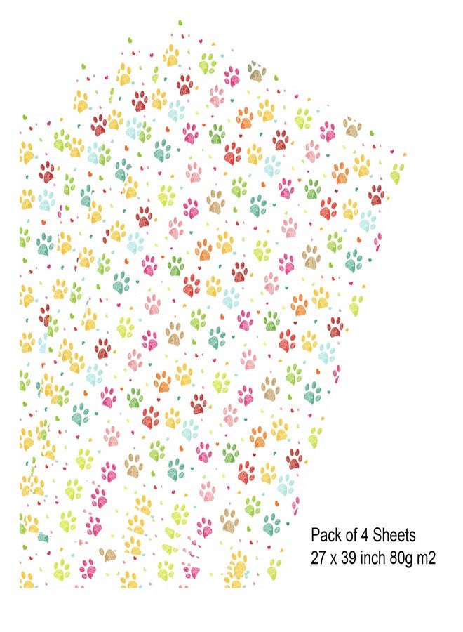 arkamii premium wrapping paper set of 4 sheets size 34 x 25 inch cute pet child (18-8681) - Image 4
