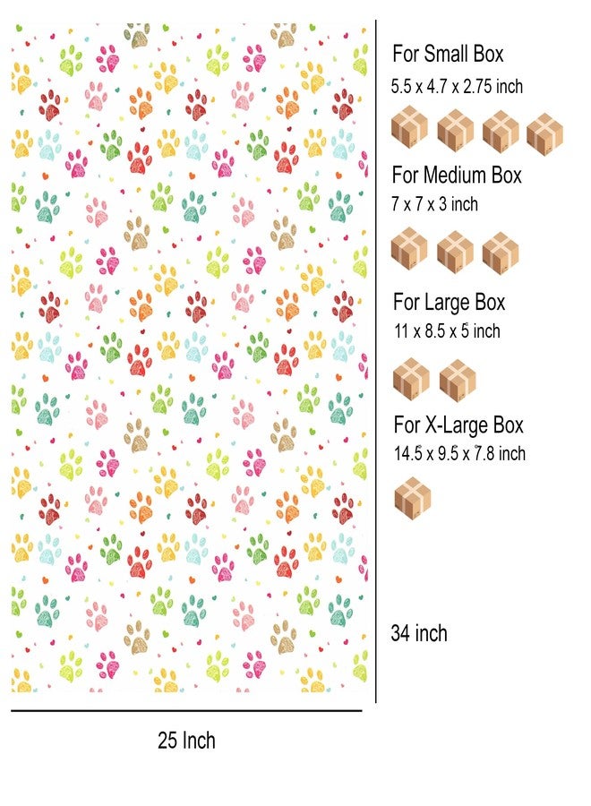 arkamii premium wrapping paper set of 4 sheets size 34 x 25 inch cute pet child (18-8681) - Image 3