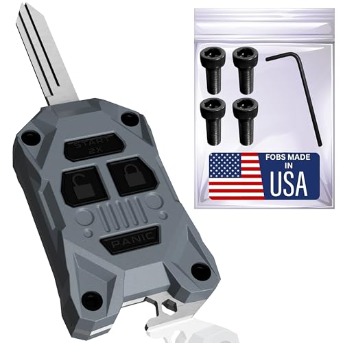 Dubbs Hardware Rugged Replacement Key Fob Shell for Jeep - Built-in Bottle Opener - High-Impact PC+ABS Housing - Made in USA - Also Fits Chrysler and Dodge Models 2005–2018 - Image 1