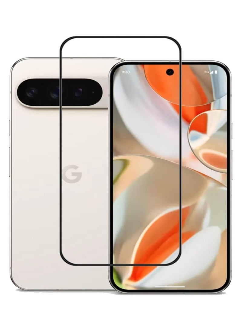 Tempered Glass For Google Pixel 9 Pro Screen Protector full Glue Edge to Edge Screen Glass Anti-shatter 9H Hardness Scratch Proof Bubble Free Glass Compatible 