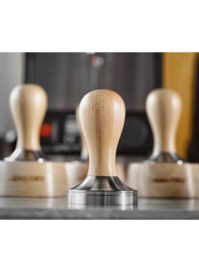 ام اتش دابيلو - ثري بومبار مكبس قهوة إسبريسو من سلسلة - قاعدة من الفولاذ المقاوم للصدأ بمقبض مريح مستوحى من المزهرية - مكبس قهوة احترافي لآلات الإسبريسو ومرشحات القهوة - Image 3