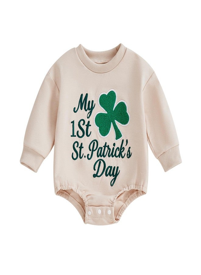 Thorn Tree Irish Baby Clothes Clover Printed Sweatshirt Warmly Spring Infant Girl Boys St Patricks Day Sweater - Image 1