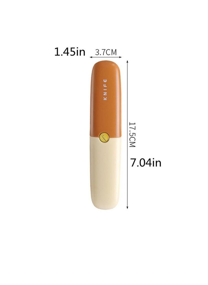 Generic - 2 in 1 Potato Peeler with Knife Stainless Steel Portable Knife Peeler Set Vegetable Peeler Fruit Peeler for Office Kitchen Camping Hiking - Image 1